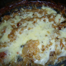 Quick and Easy One-Bowl Cheesy Onion Rice Bake
