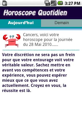 【免費生活App】Horoscope Cancer Francais-APP點子