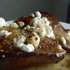 Roasted Pears in Balsamic Vinegar with Goat Cheese and Black Pepper