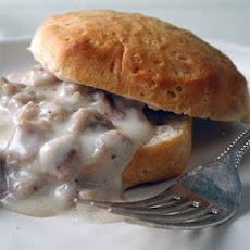 Biscuits and Vegetarian Sausage Gravy
