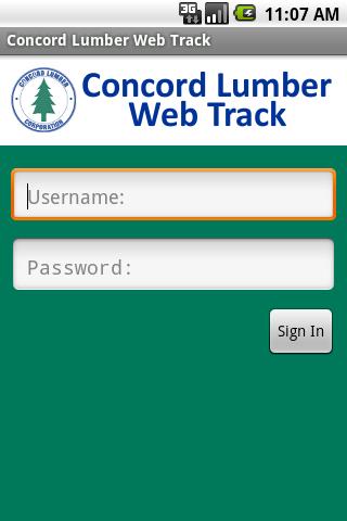 【免費商業App】Concord Lumber Web Track-APP點子