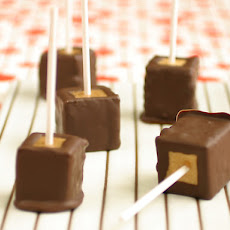 Chocolate Covered Peanut Butter Cheesecake Pops