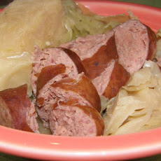 Polish Sausage and Cabbage Dinner