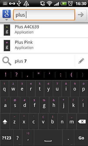 Plus Pink - HD Keyboard Theme