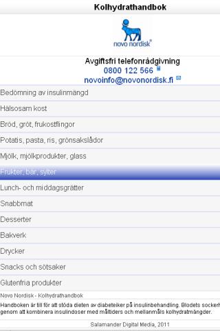 Novo Nordisk Kolhydrathandbok