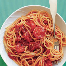 Spaghetti with Three-Tomato Sauce