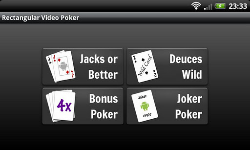 Rectangular Video Poker