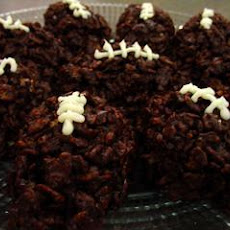 Chocolate Football Cereal Cookies