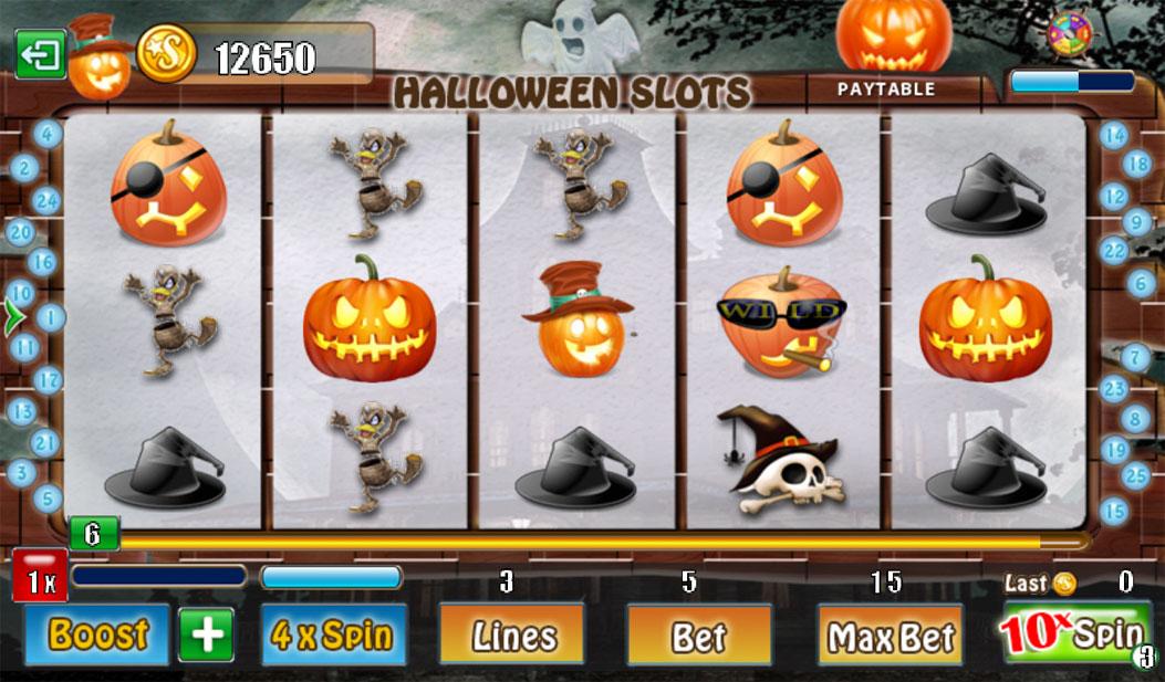 Android application Halloween Slots screenshort