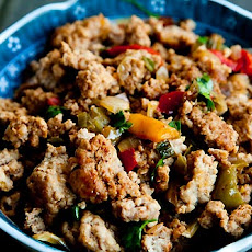 Mom's Ground Turkey and Peppers