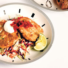 Jalapeño Crab Cakes with Slaw and Salsa