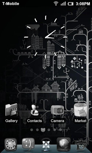 Simple Black White HD Theme