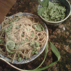 Ramp and Watercress Pesto with Spring Has Sprung Pasta, part deux