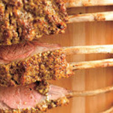 Rosemary-Crusted Rack of Lamb with Roasted Fennel and Red Onion