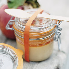 Butterscotch Custards with Apple-Cider Caramel