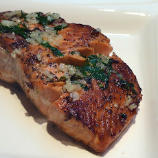 Grilled Salmon with Garlic-Basil Butter for Easy Entertaining
