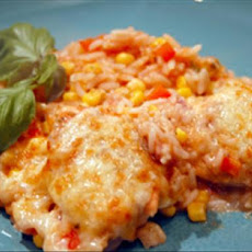 Spanish Chicken & Rice Bake