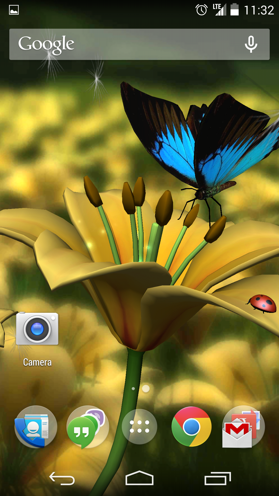 Android application Lily HD 3D Live Wallpaper screenshort