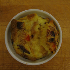 Roasted Carrot & Bacon Bread Pudding