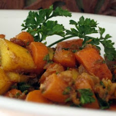 Stir Fried Carrots With Mango and Ginger