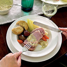 Irish Bacon and Cabbage with Mustard Sauce