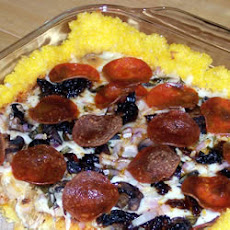 Pepperoni Polenta Pizza