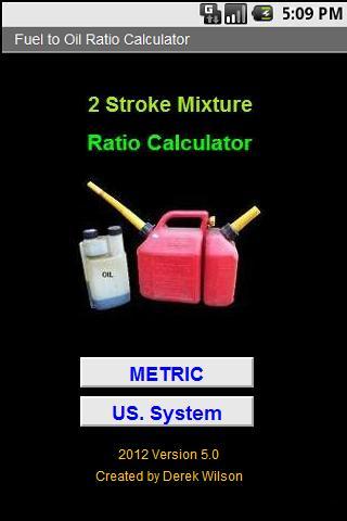 2 Stroke Mix Calculator