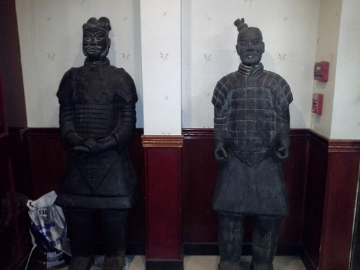 Hibachi Grill Warrior Statues