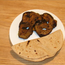 Spicy Eggplant Slices With Variation (Indian)