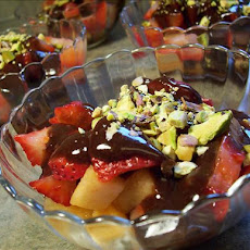 Summer Fruits With Tahini Ganache