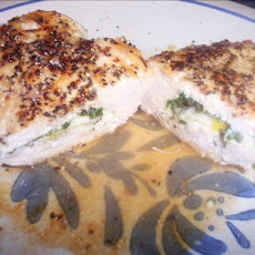 Lemon & Spinach Stuffed Basil Chicken Breasts