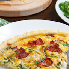 Wild Leek and Double Smoked Bacon Tart