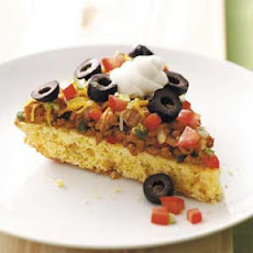 Mexican Corn Bread Pizza Recipe