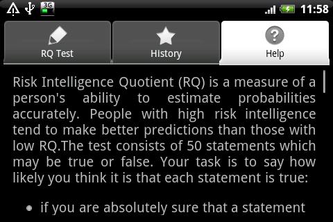 Mobile Risk Intelligence Test