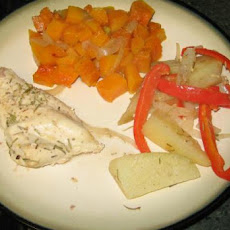 Roasted Potatoes, Peppers and Onions with Rosemary