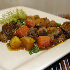 Lamb Curry with Winter Vegetables and Spinach