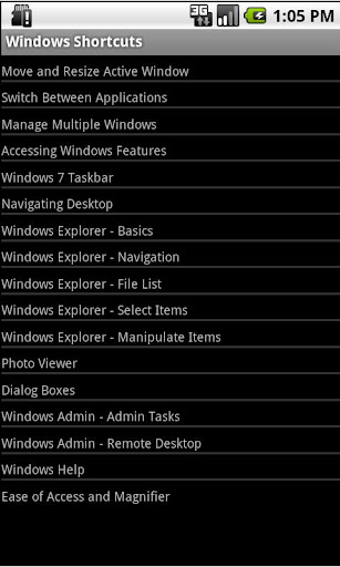MS Windows Shortcuts