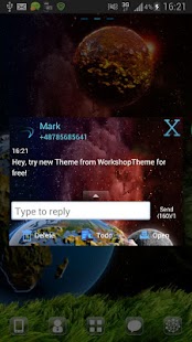 download GO SMS Theme Cosmos free