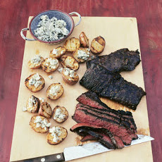 Grilled Steak With Blue Cheese Potatoes