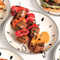 Honey-Mustard Chicken-Sausage Kebabs