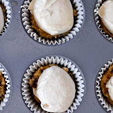 Chewy Chocolate Chip Cookie Bottomed Cupcakes