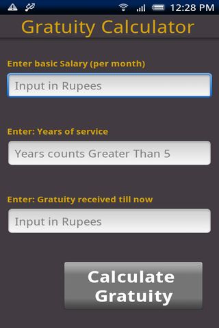 Gratuity Calculator