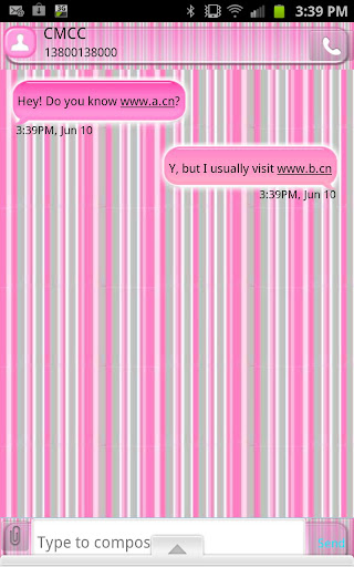 GO SMS - Precious Stripes