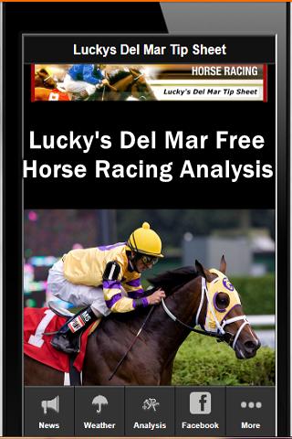 Del Mar Horse Racing Tips