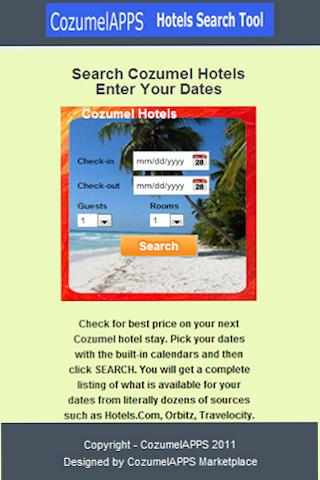 Cozumel Hotels Search Tool