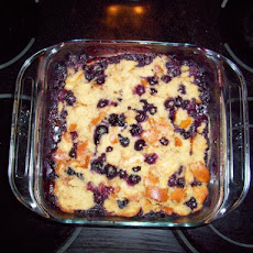 Blueberry Bagel Bread Pudding