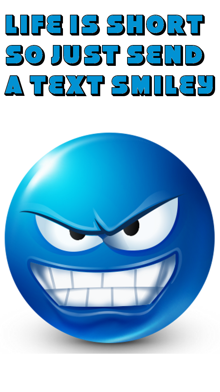 Android application Blue Smileys by Emoji World ™ screenshort