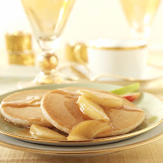 Spiced Pancakes With Apple Topping