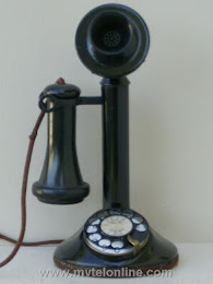 Candlestick Phones - AE Brass Bottom Low Boy Candlestick Telephone 1