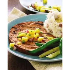Pineapple-Green Onion Salsa with Cook's Ham Steak